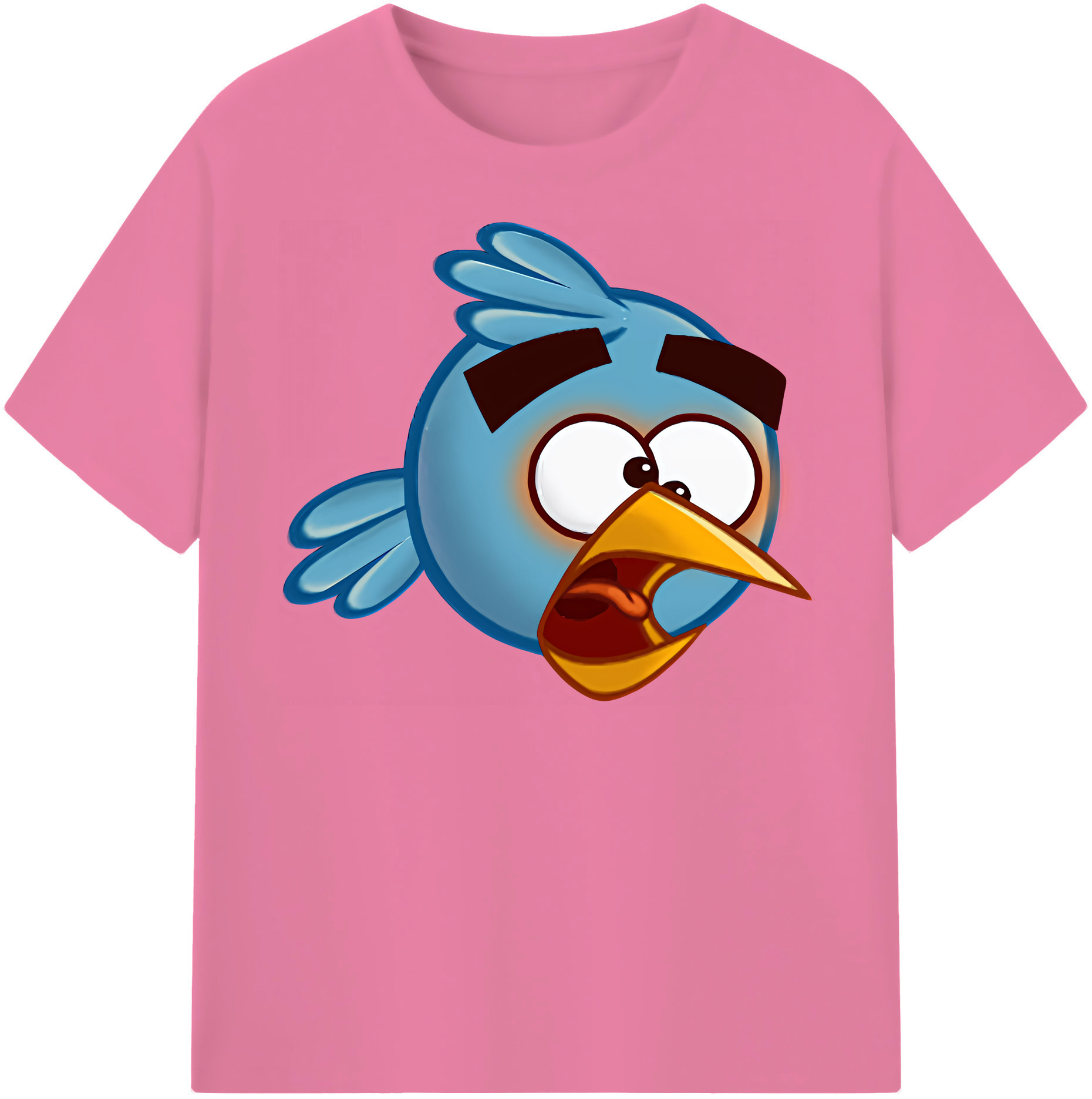 （画像用） Angry Birds アングリーバード 綿100％半袖Tシャツ（フロントプリント）
